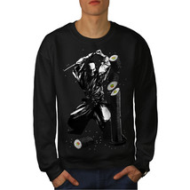 Wellcoda Sushi Katana Fight Mens Sweatshirt, Fast Casual Pullover Jumper - £24.17 GBP+