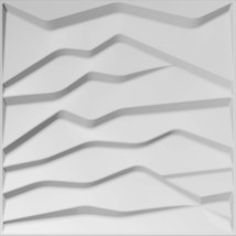 Dundee Deco JNFBAZP2113 Paintable Off White Abstract Hills Fiber 3D Wall Panel,  - £12.32 GBP