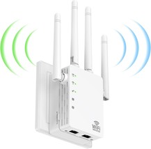 1200Mbps WiFi Extenders Signal Booster for Home WiFi Extender Cover Up to 12880  - £74.29 GBP
