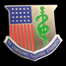 US Army Medical Department Corps Regimental Crest DUI Clutch Back Badge On Card - $4.95