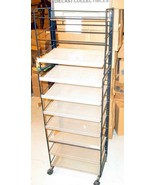 DISPLAY RACK FOR DIECAST CARS- APPROX 5&quot; TALL- MISSING TOP SHELVES- GOOD - £30.51 GBP