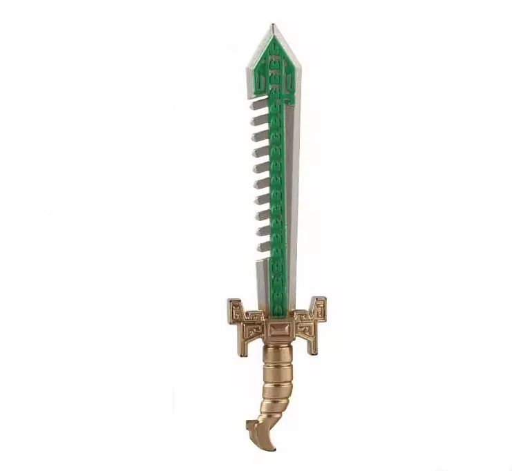  Green Saw Sword Weapon For Army Knight Soldier Minifigure Toys - $4.80