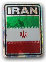 Iran Country Flag Reflective Decal Bumper Sticker - £2.30 GBP