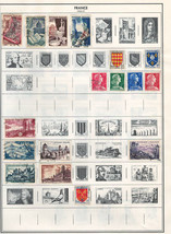 FRANCE 1954-1957  Very Fine Used Stamps Hinged on list: 2 Sides - £2.61 GBP