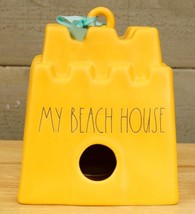 Rae Dunn Magenta Garden My Beach House Sandcastle Yellow Hanging Bird House - $633.66 MXN