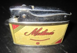 Vintage MARTINEE FILTER TIPPED Cigarettes Flat Automatic CROWN Petrol Li... - $24.99