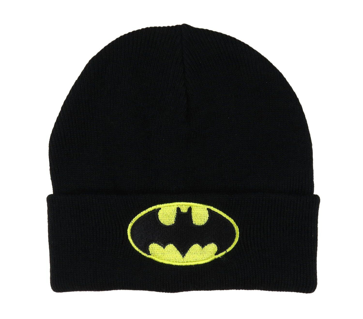 Batman Insignia Collectible Cuffed Knit Beanie Hat Cap OSFA Robin Joker ... - $19.99