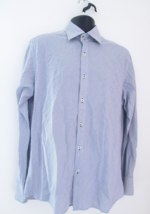 Stark Men’s White Blue Check Long Sleeve Shirt Size L - £12.69 GBP