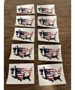 NEW Psalm 91 Operation Safety Eagle USA Map Sticker Decal Lot of 10 KG JD - $7.91