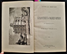 1884 Antique Soldiers&#39; Orphans Pennsylvania Uniontown Whitehall Mercer Genealogy - £70.07 GBP