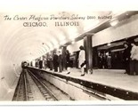 Center Platform Chicago Subway Real Photo Postcard - £10.90 GBP