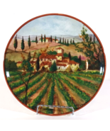 CMG CERAMICA Portugal SALAD PLATE GRAPEVINES Hand Made C9M39 8&quot; Disconti... - $24.87 CAD