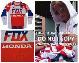 Chase Sexton Supercross Motocross signed Fox Honda Jersey COA proof autographed - £276.96 GBP