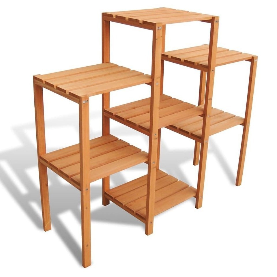 vidaXL Planter Brown Solid fir wood 38.2 x 12.2 x 34.3 in Shelving - $100.15