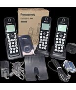 Panasonic KX-TGD613B Cordless Phone System Expandable Call Blocking 3 Ha... - $59.00