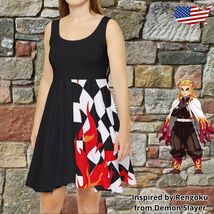 Rengoku Skater Dress Demon Slayer inspired Anime Clothing Manga Cosplay ... - $46.02+