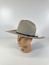 Western Hat By Miller Bros Size 7 Made Usa Pure Wool - $49.95