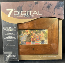 Digital Photo Frame 7” Display Crystalpix 128 Mb Internal Memory 234 X 480 Pixel - £37.36 GBP