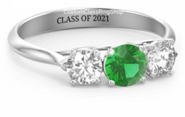 Custom Class Ring 2020,2021,2022,2023 Graduation Gift,COLLEGE school Class Ring - $128.00