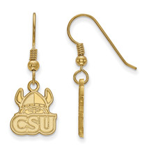 SS w/GP Cleveland State University Small Dangle Earrings - £59.43 GBP