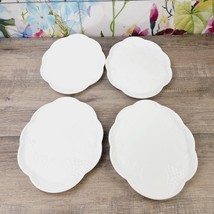 Indiana Colony Harvest Milk Glass Snack Plates Grapes Vintage Lot of 4 - £14.67 GBP