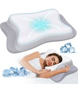 Cervical Pillow for Neck Pain Relief, Ergonomic Memory Foam Pillows (25&quot;... - £15.58 GBP