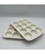 Trudeau Structure Silicone 12 Muffin pan set of 2 BPA free Confetti cupc... - $27.18 CAD