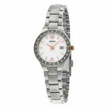 Seiko Women&#39;s Stainless Steel Silver Bracelet Silver Dial Watch SUR769 - $153.15 CAD