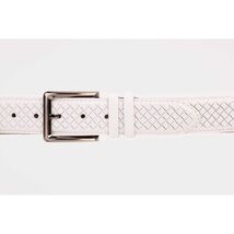 The Layla White Woven Leather Belt image 2