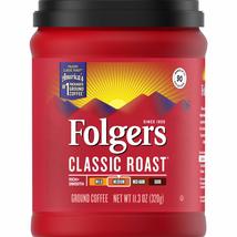 Folgers Classic Roast Medium Roast Ground Coffee, 11.3 Ounces - £14.06 GBP