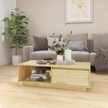 Coffee Table 110x50x33.5 cm Solid Pinewood - £44.56 GBP