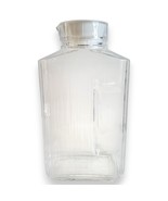 Retro Style Clear Ribbed Glass Water Pitcher w/ Lid Refrigerator Juice C... - €13,14 EUR