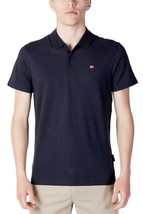 Napapijri Men Polo Blue Designer Shirt Logo 2025 Collection - $1,423.20 MXN