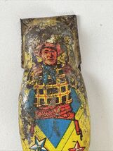 Kirchhof Tin Litho Cowboy Clicker Noisemaker Toy Vintage 1950s - $8.87
