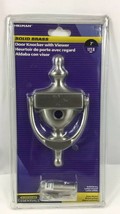 Hillman Solid Brass Door Knocker with Viewer 7&quot; 8527725 - £19.94 GBP