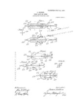 Fish Bait Or Lure Patent Print - White - $7.95+