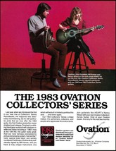 Heart Nancy Wilson &amp; Bill Kaman 1983 Ovation Collectors Series Guitar ad print - £3.38 GBP