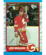 1989-90 Topps Ice Hockey Trading Card Lot (8) Calgary Flames Joe Mullen ... - $5.93