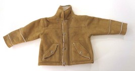 Big Chill Outerwear Tan Faux Leather Shearling Jacket Baby Toddler Size 3T - $24.99
