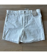 Madewell High-Rise Denim Shorts in Tile White sz 33 NWT - £26.74 GBP