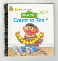VINTAGE 1986 Sesame Street Count to Ten Golden Children&#39;s Book - £7.79 GBP