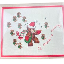 Dale Burdett Country Cross Stitch Pipers Piping 12 Days of Christmas - $14.45