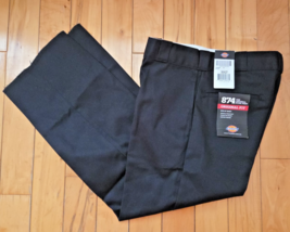 Dickies 874 Original Work Pant RAW FRAY HEM Sits at Waist Black Size 30x27 NWT - $19.99