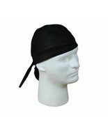 Solid BLACK HEADWRAP Motorcycle Du Do Doo Rag Biker Camoflauge Rothco 5133 - $12.29 CAD