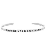Jewelry Trends Stainless Steel CHOOSE YOUR OWN PATH Message Bangle Stack... - $34.03 CAD