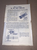 Lionel How to Install No. 145C Track Contactor Instructions - £3.92 GBP