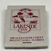 Vintage Matchbook Cover Lakeside Inn  Restaurant Mount Dora, Florida  gmg - £9.71 GBP