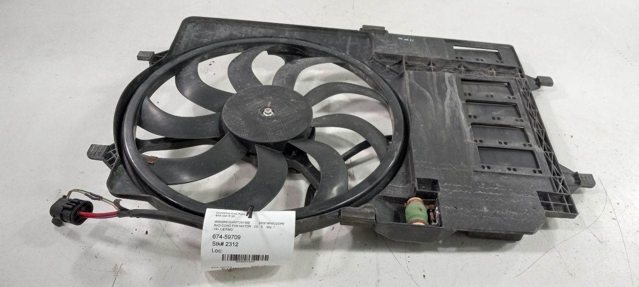 Radiator Cooling Fan Motor Fan Assembly Thru 2/03 Fits 02-03 MINI COOPER - $99.94