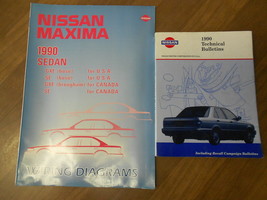 1990 Nissan Maxima Diagramma Cablaggi Set Servizio Riparazione Manuale Originale - $27.95