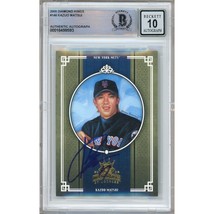 Kazuo Matsui New York Mets Signed 2005 Diamond Kings Card #146 BGS Auto 10 Slab - £78.55 GBP